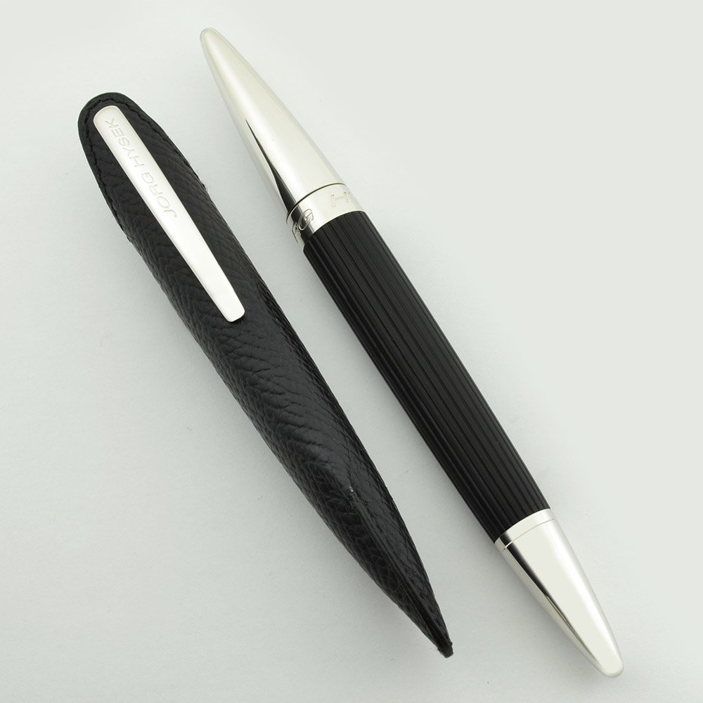 Jorg Hysek Fountain Pen - Unique Design w Leather Sheath, 18k